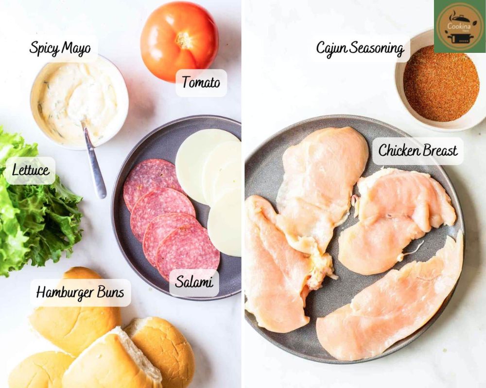 Ingredients for the Perfect Blackened Chicken Sandwich