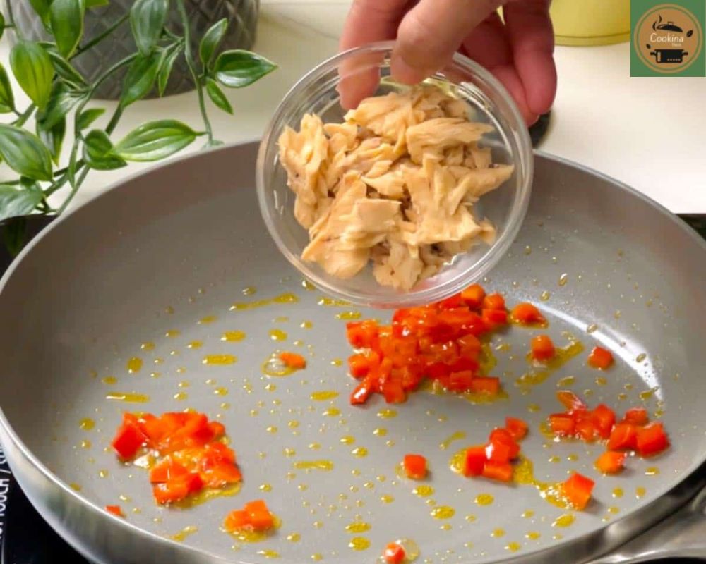 Essential items for a classic salmon omelet