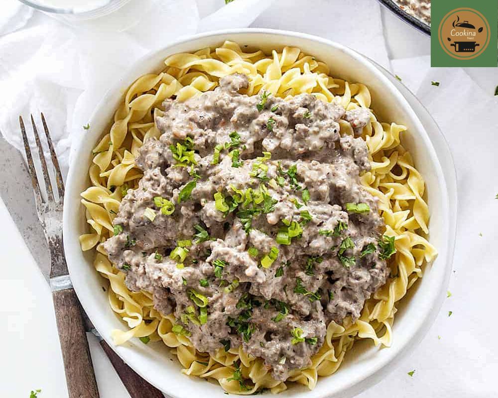 Ground Beef Stroganoff Recipe Serve and Enjoy
