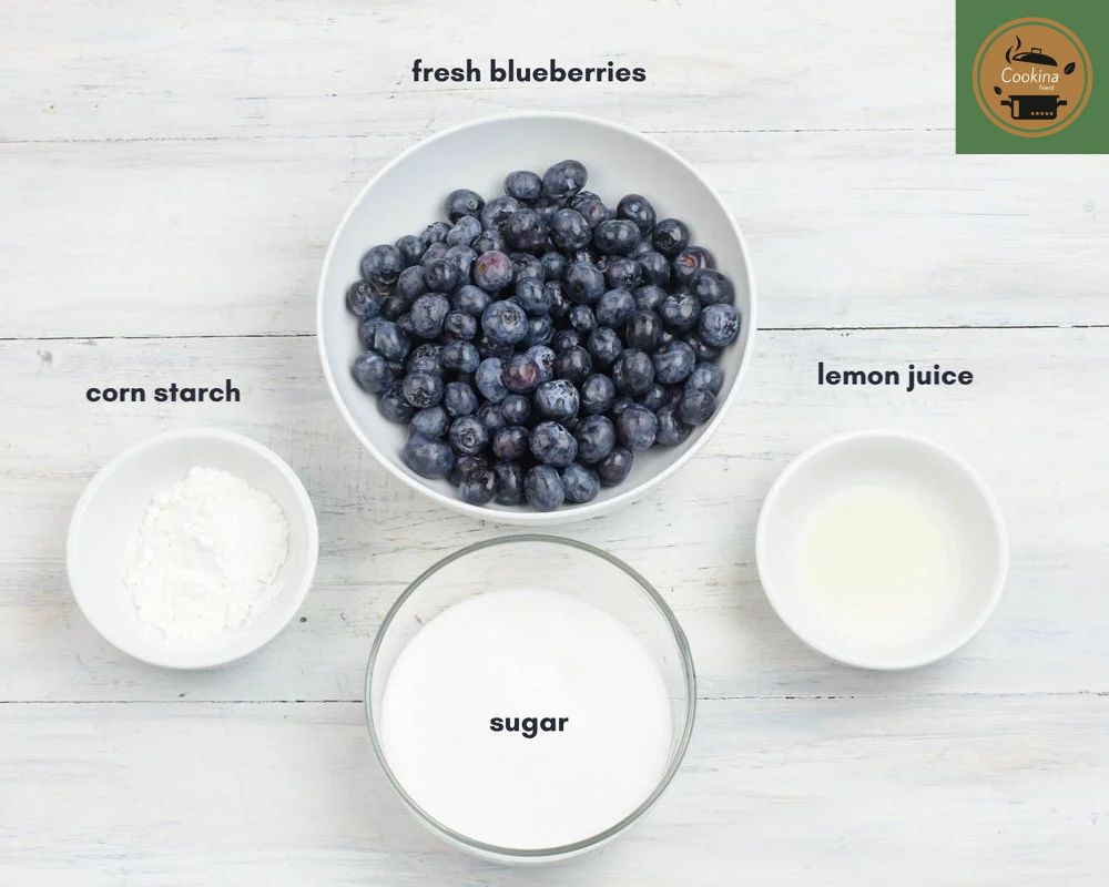 Ingredients For Blueberry Glaze