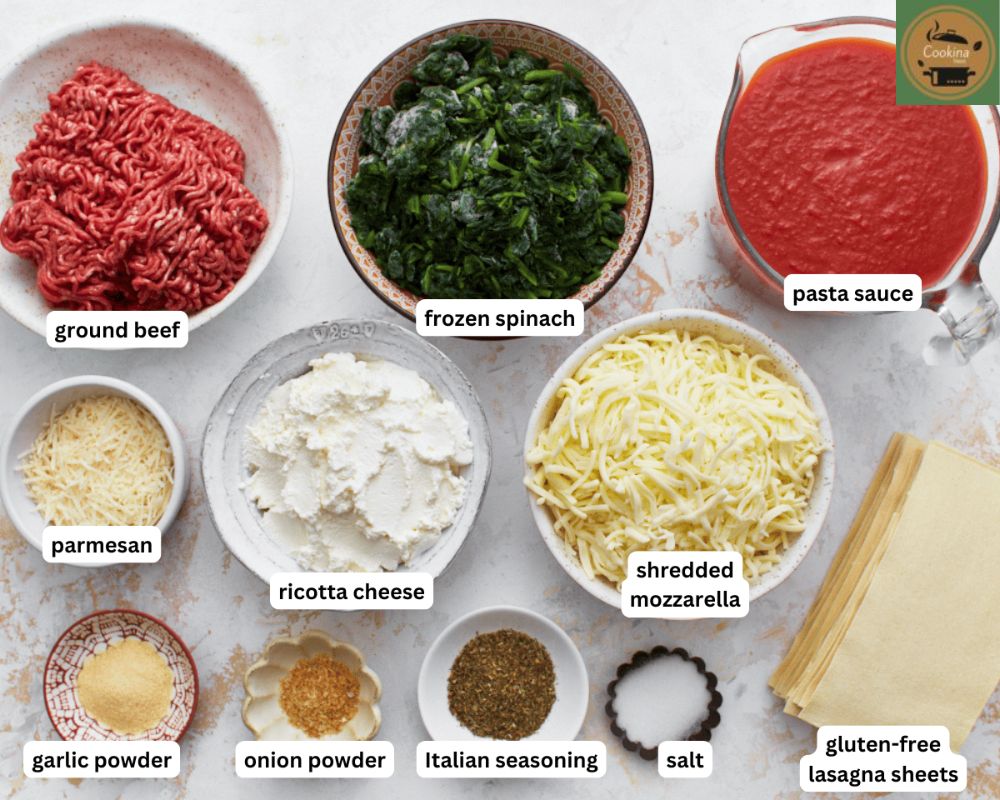Ingredients For Dairy Free Lasagna
