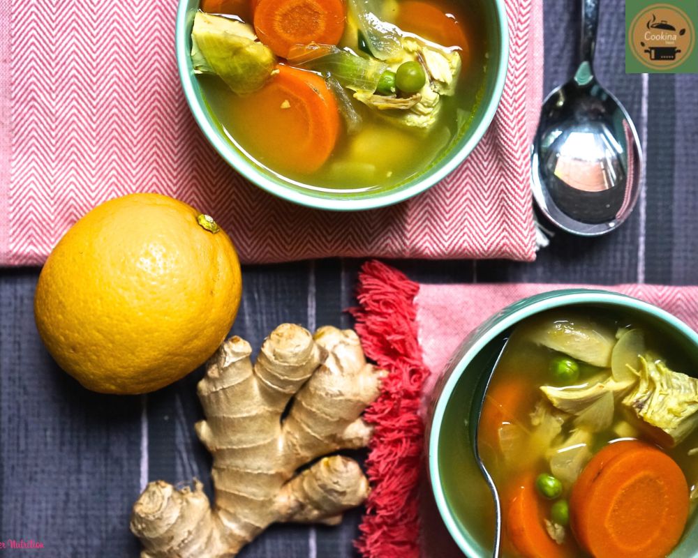 Ingredients For Lemon Ginger Chicken Soup