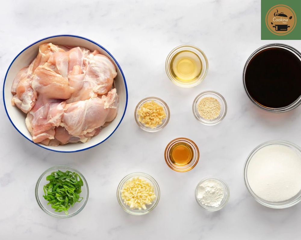 Ingredients for Air Fryer Teriyaki Chicken Tenders