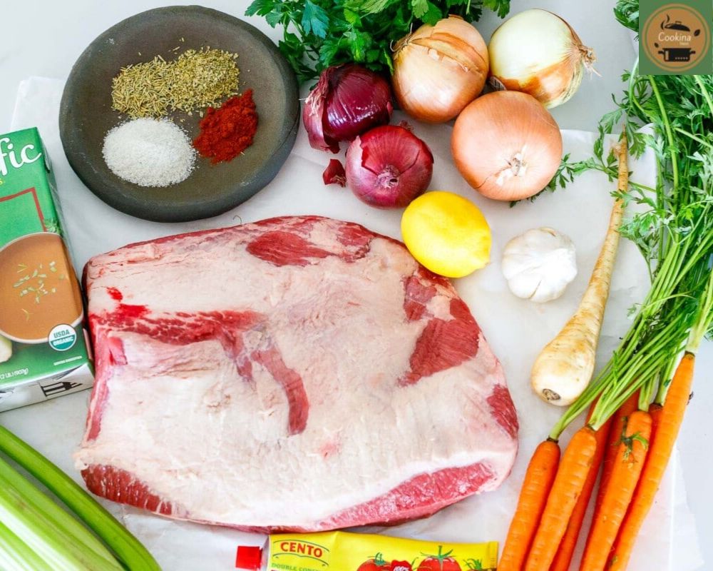 Ingredients for Baked Beef Brisket