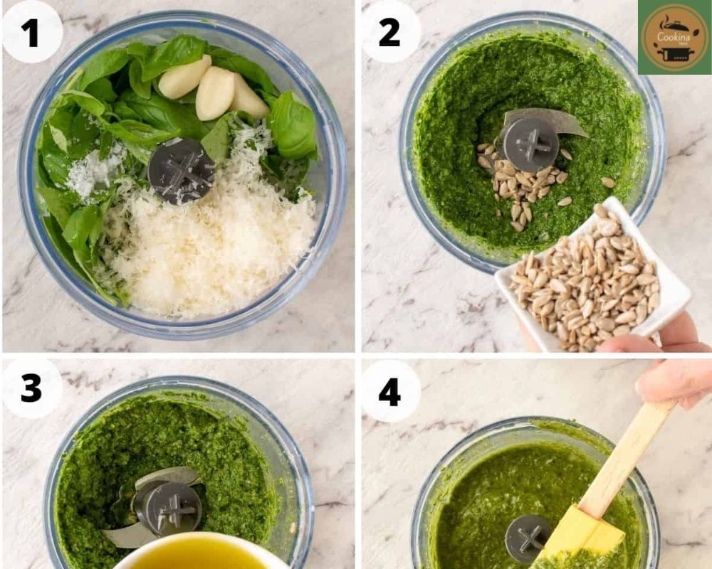 Step By Step Nut-Free Pesto Recipe