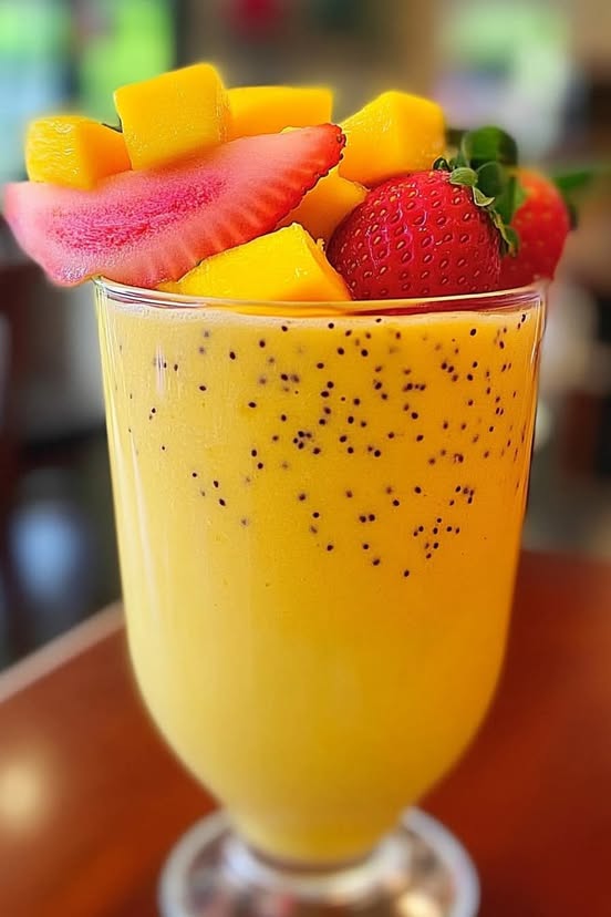 Tropical Strawberry Mango Smoothie