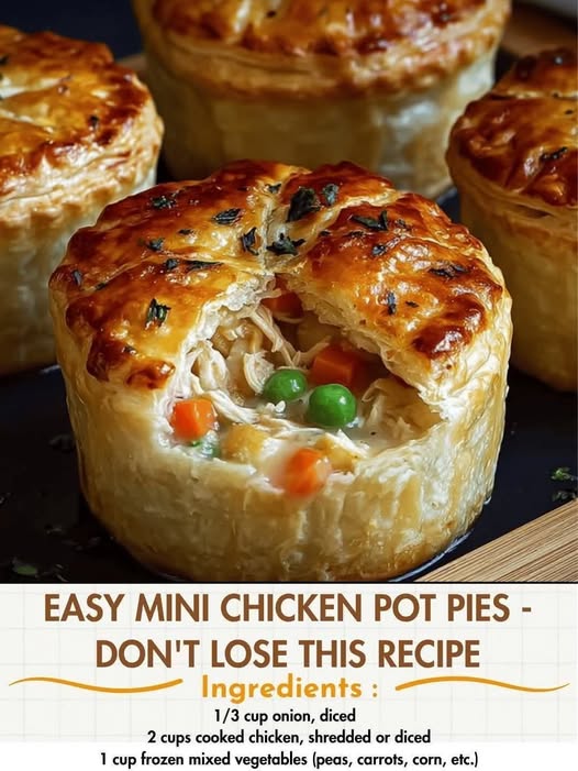 Easy Mini Chicken Pot Pies