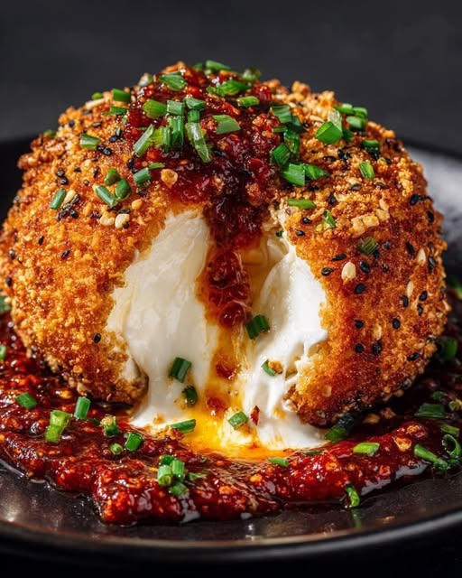 Bagel Burrata with Spicy Tomato Jam