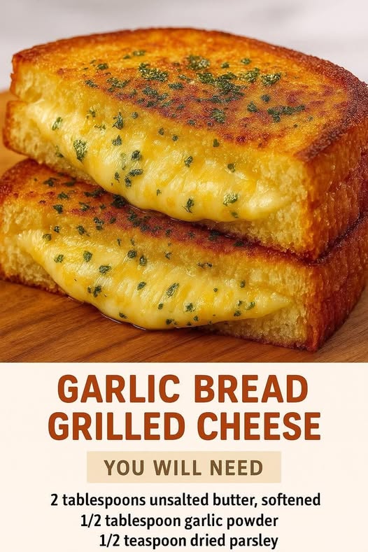 Garlic Bread Grilled Cheese