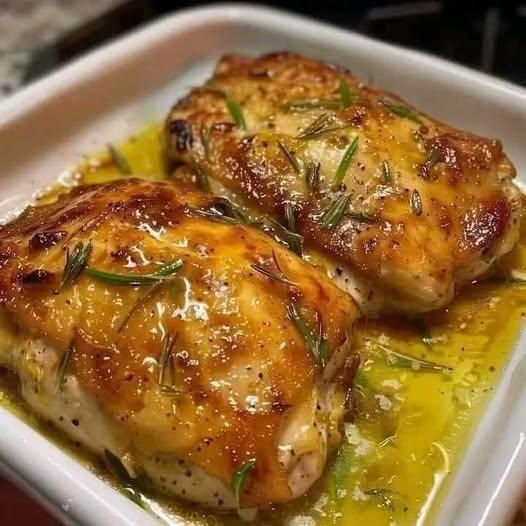 Honey Garlic Rosemary Baked Chicken Thighs