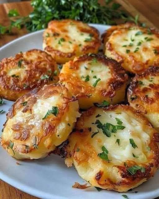 Cheesy Mashed Potato Cakes