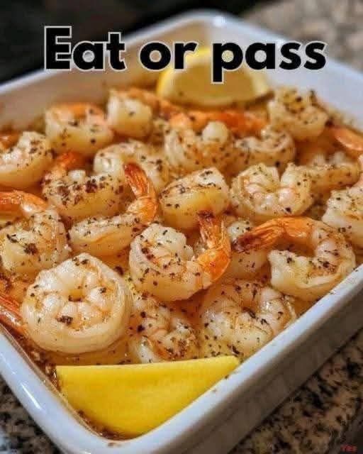 Garlic Lemon Butter Baked Shrimp