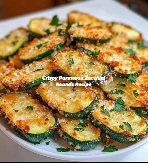 Crispy Parmesan Zucchini Rounds