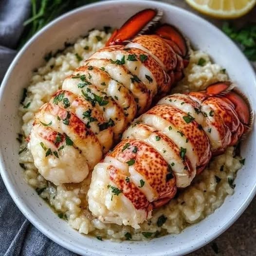 Garlic Butter Lobster and Scallops