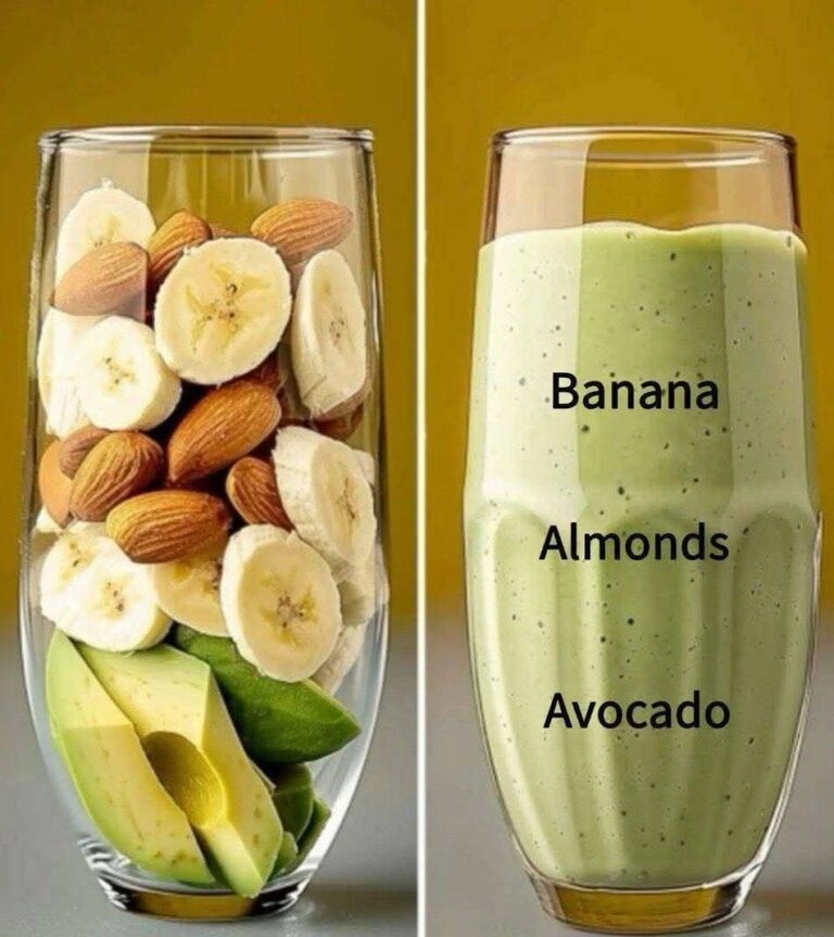 Banana Almond Avocado Smoothie