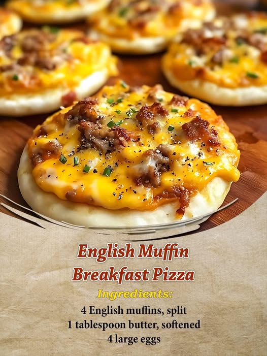 English Muffin Breakfast Pizza