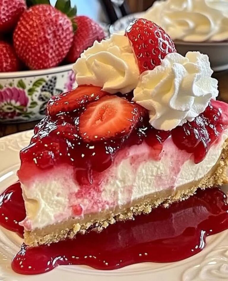 Strawberry Swirl Cheesecake