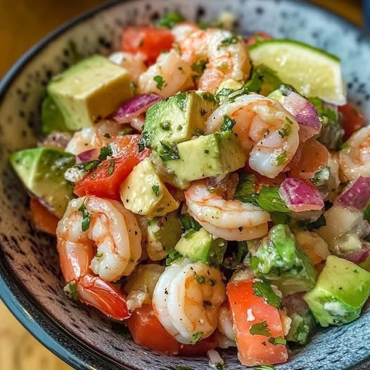 Zesty Lime Shrimp & Avocado Salad