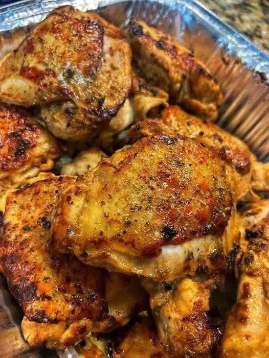 Oven-Baked Herb & Spice Chicken Thighs