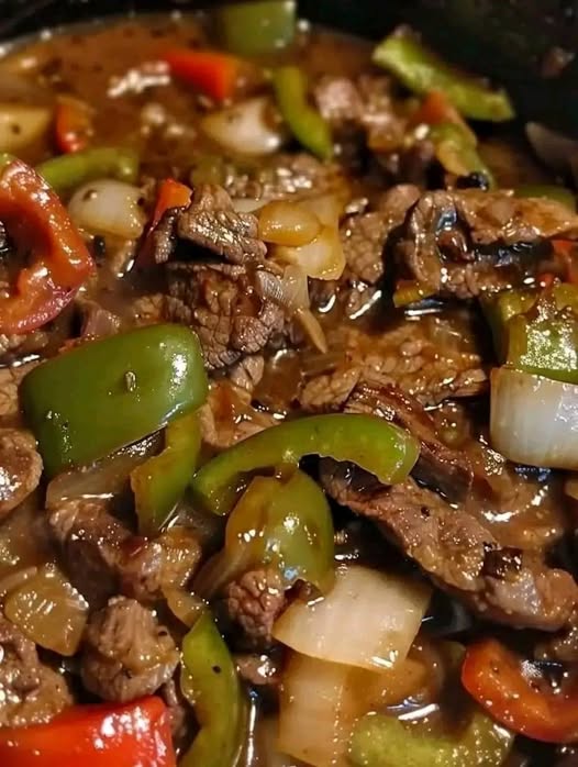Slow Cooker Pepper Steak