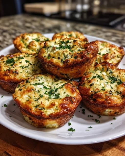 Mediterranean Zucchini–Cottage Cheese Parmesan Cups
