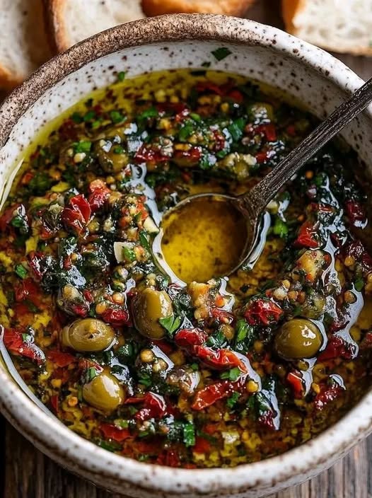 Tuscan Herbed Olive Oil Bread Dip