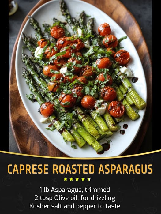 Caprese Roasted Asparagus