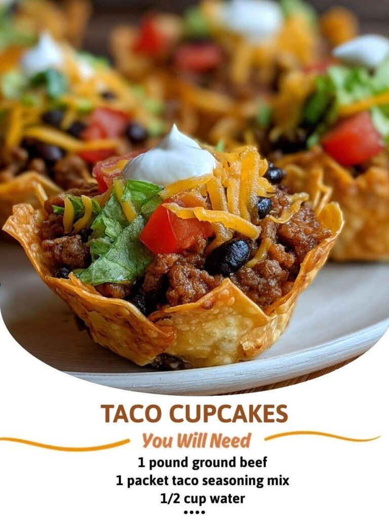 Mini Taco Cupcakes