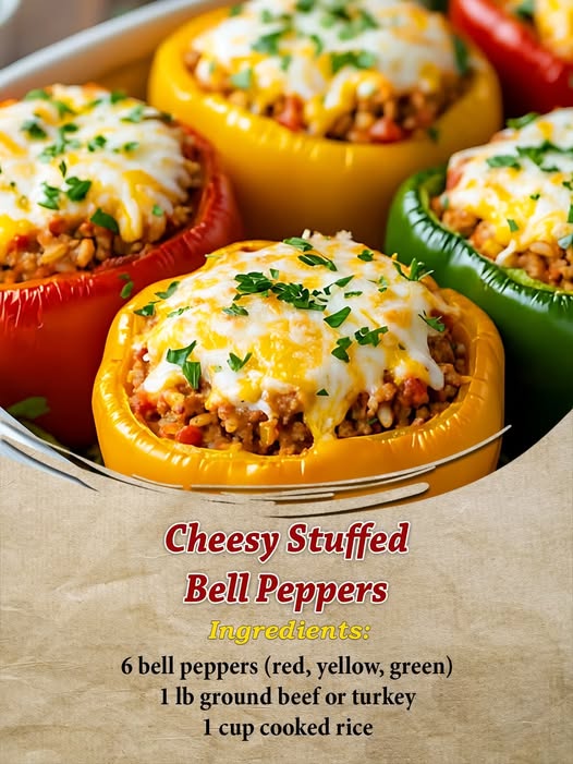 Cheesy Stuffed Bell Peppers