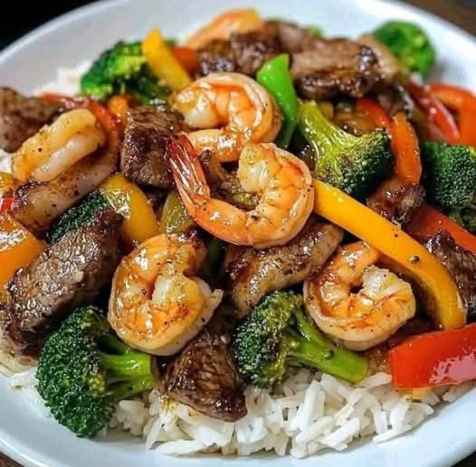 Sizzling Garlic Butter Surf & Turf Stir-Fry