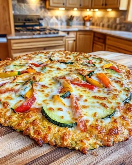 Healthy Zucchini & Chia Pizza Crust
