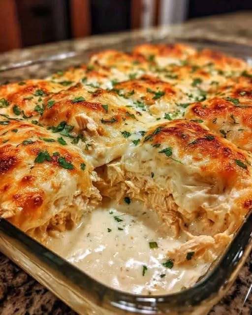 Sour Cream Chicken Enchilada Casserole