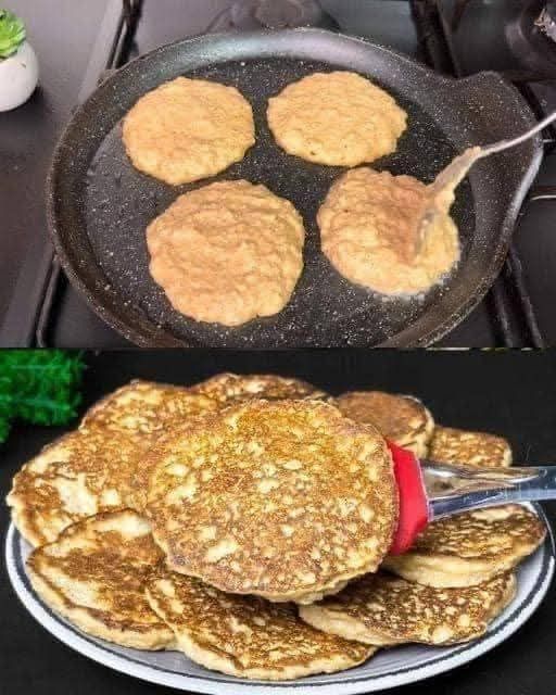 Banana Oat Pancakes