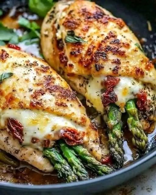 Asparagus Stuffed Chicken Breast