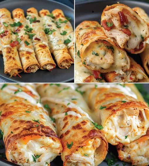 Chicken Bacon Ranch Taquitos