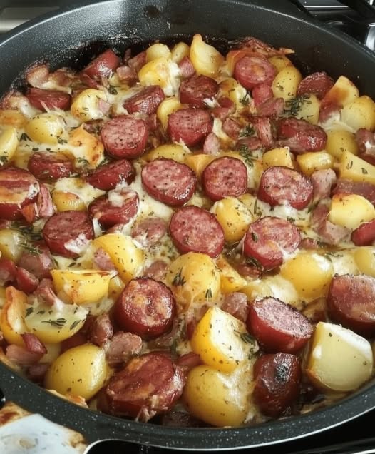 Southern Fried Potatoes & Sausage