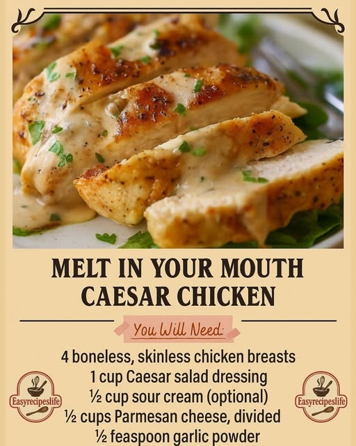 Melt In Your Mouth Caesar Chicken
