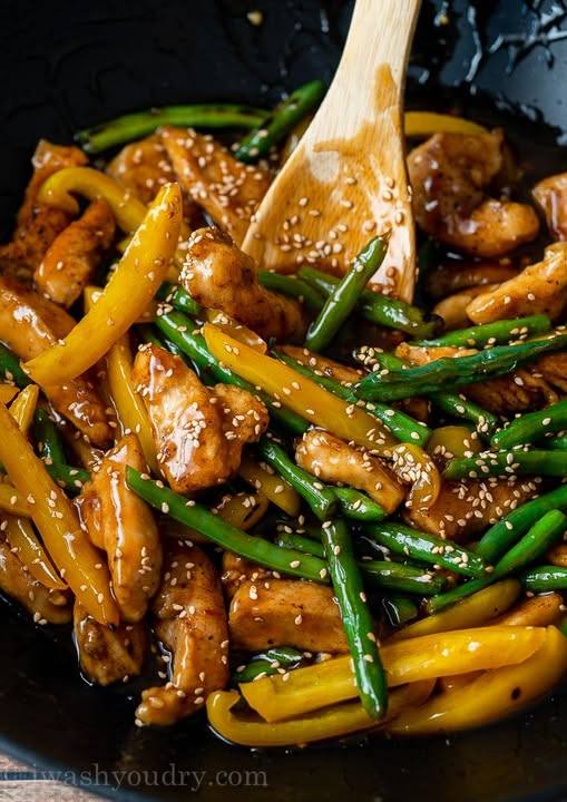Honey Sesame Chicken Stir Fry
