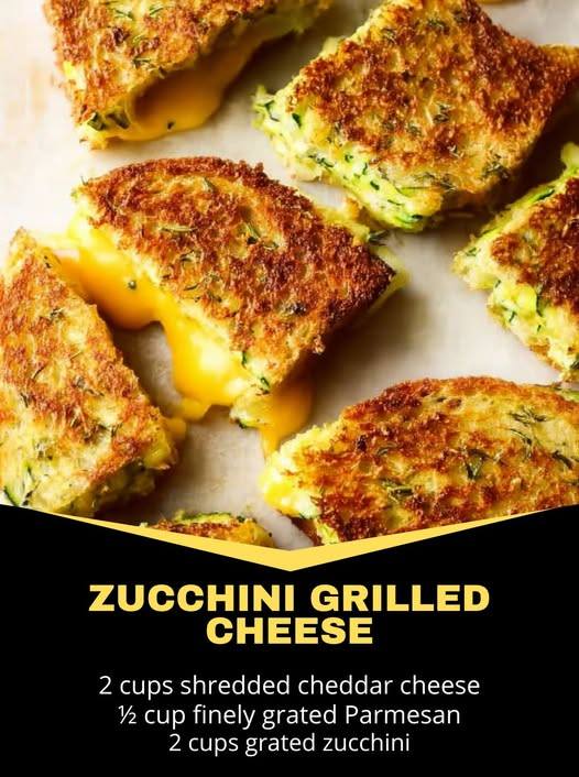 Crispy Zucchini Grilled Cheese