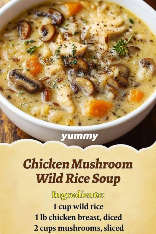 Chicken Mushroom Wild Rice Soup