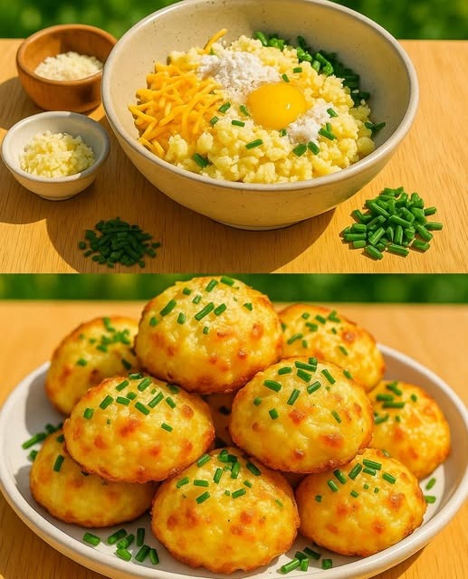 Cheesy Mashed Potato Puffs
