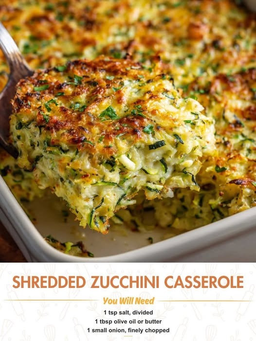 Shredded Zucchini Casserole