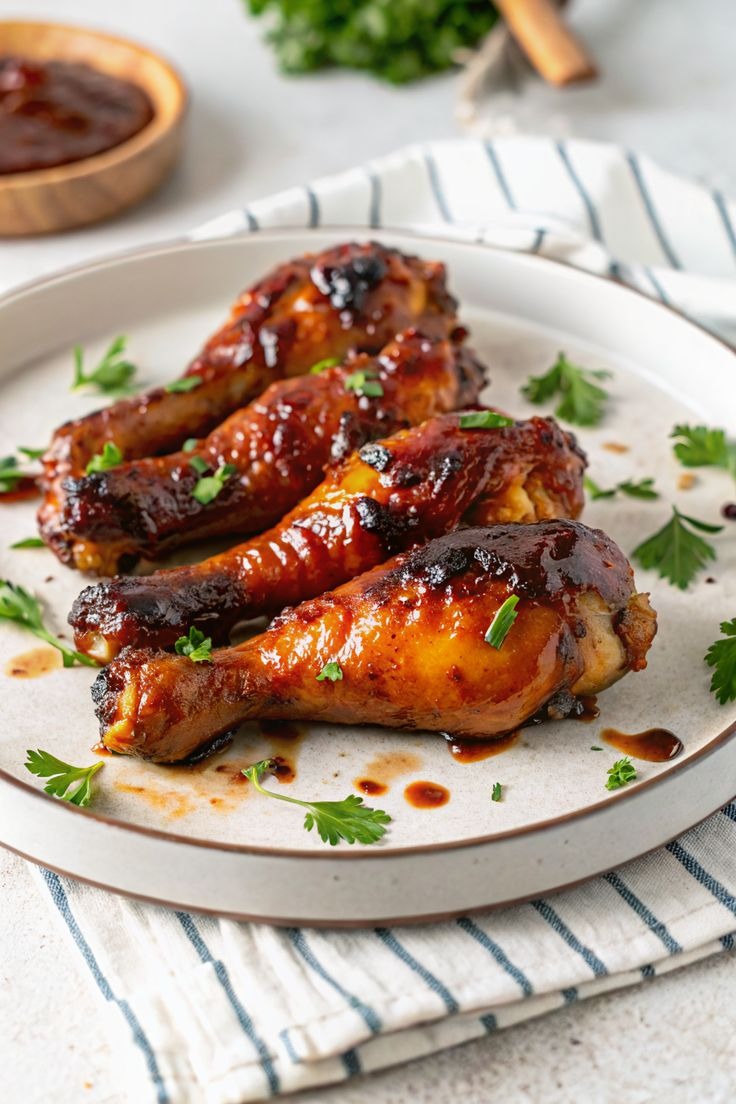 Baked Chicken Drumsticks in Honey & Soy
