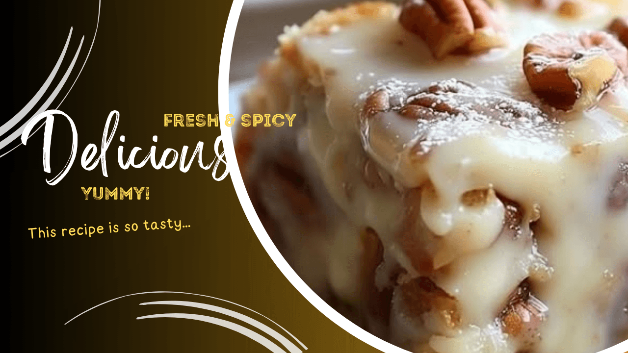 Butter Pecan Praline Poke Cake