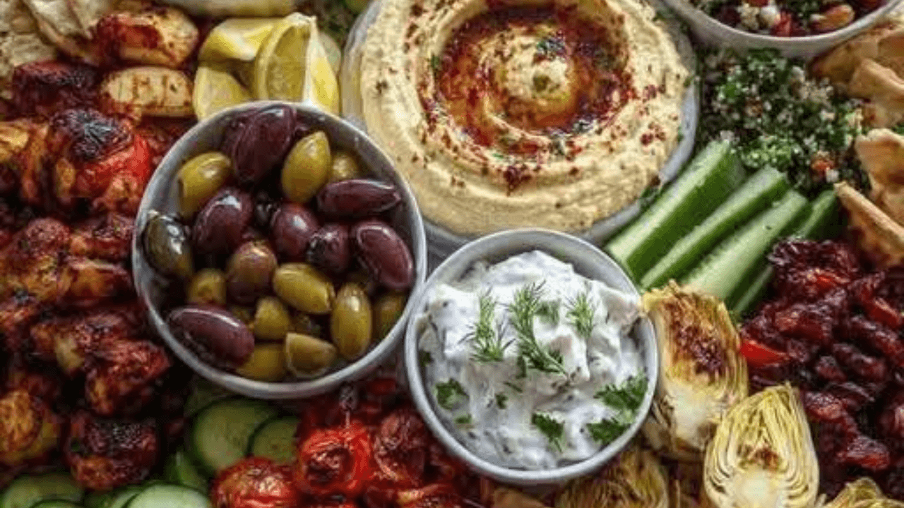 Mediterranean Mezze Tapas Platter