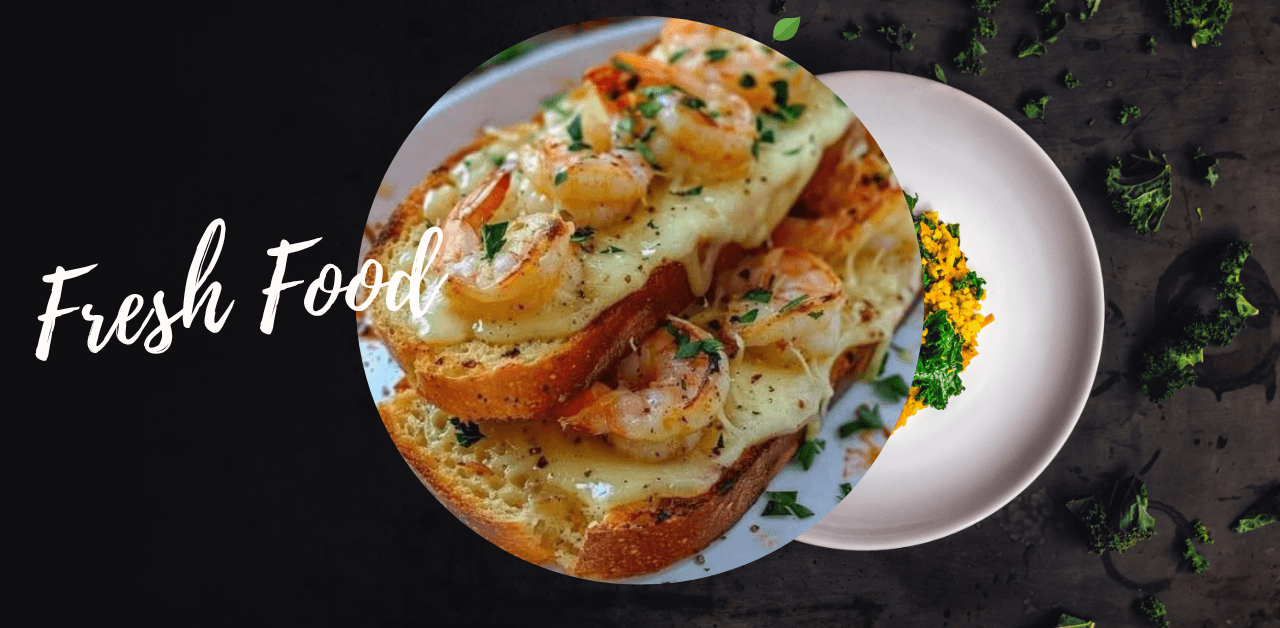 Cheesy Garlic Bread Shrimp Melt Recipe