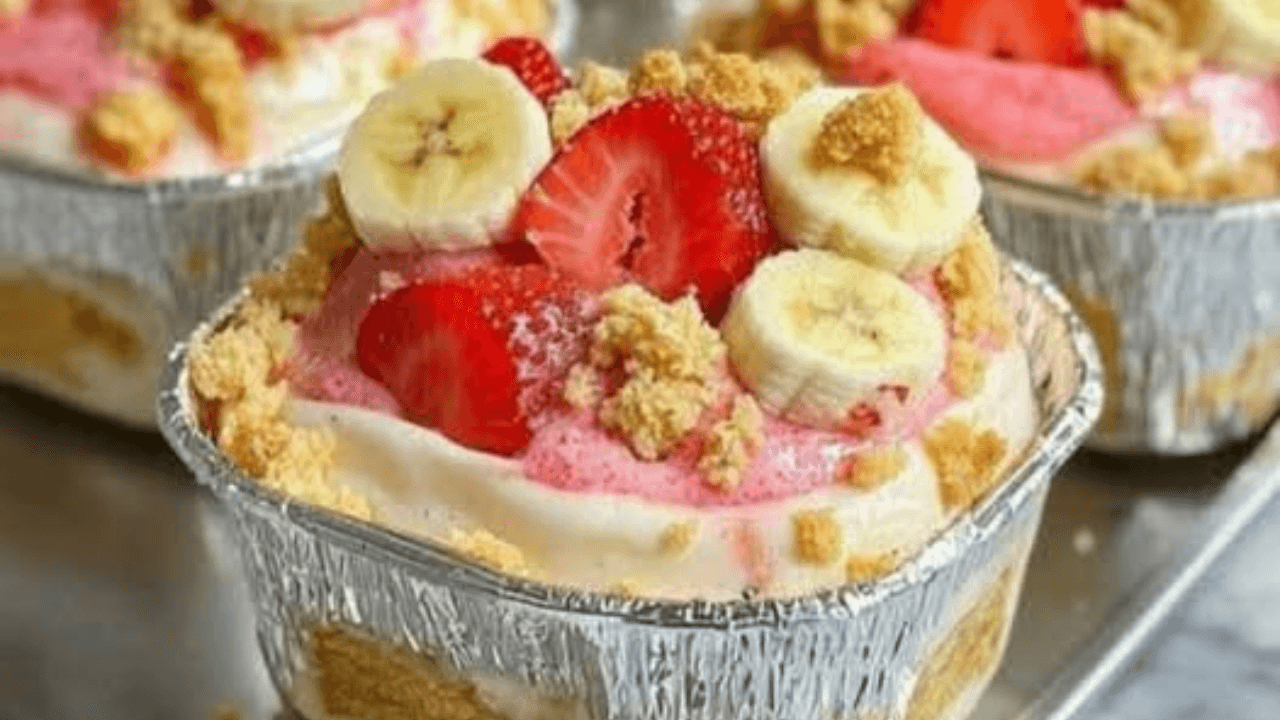 Strawberry Cheesecake Banana Pudding